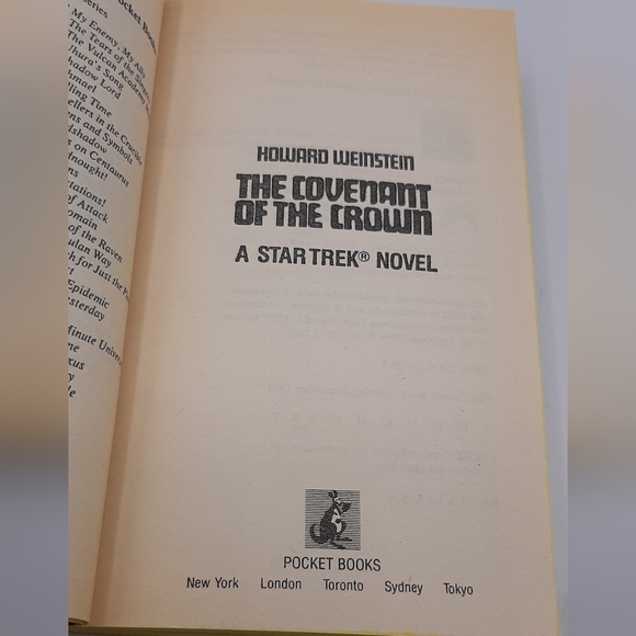 Star Trek: The Original Series 4 The Covenant of the Crown By Howard Weinstein - Picture 4 of 6